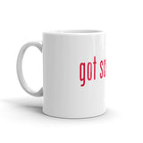 "Got Scents?" Ceramic Coffee Mug with Red Letters - Simply Put Scents